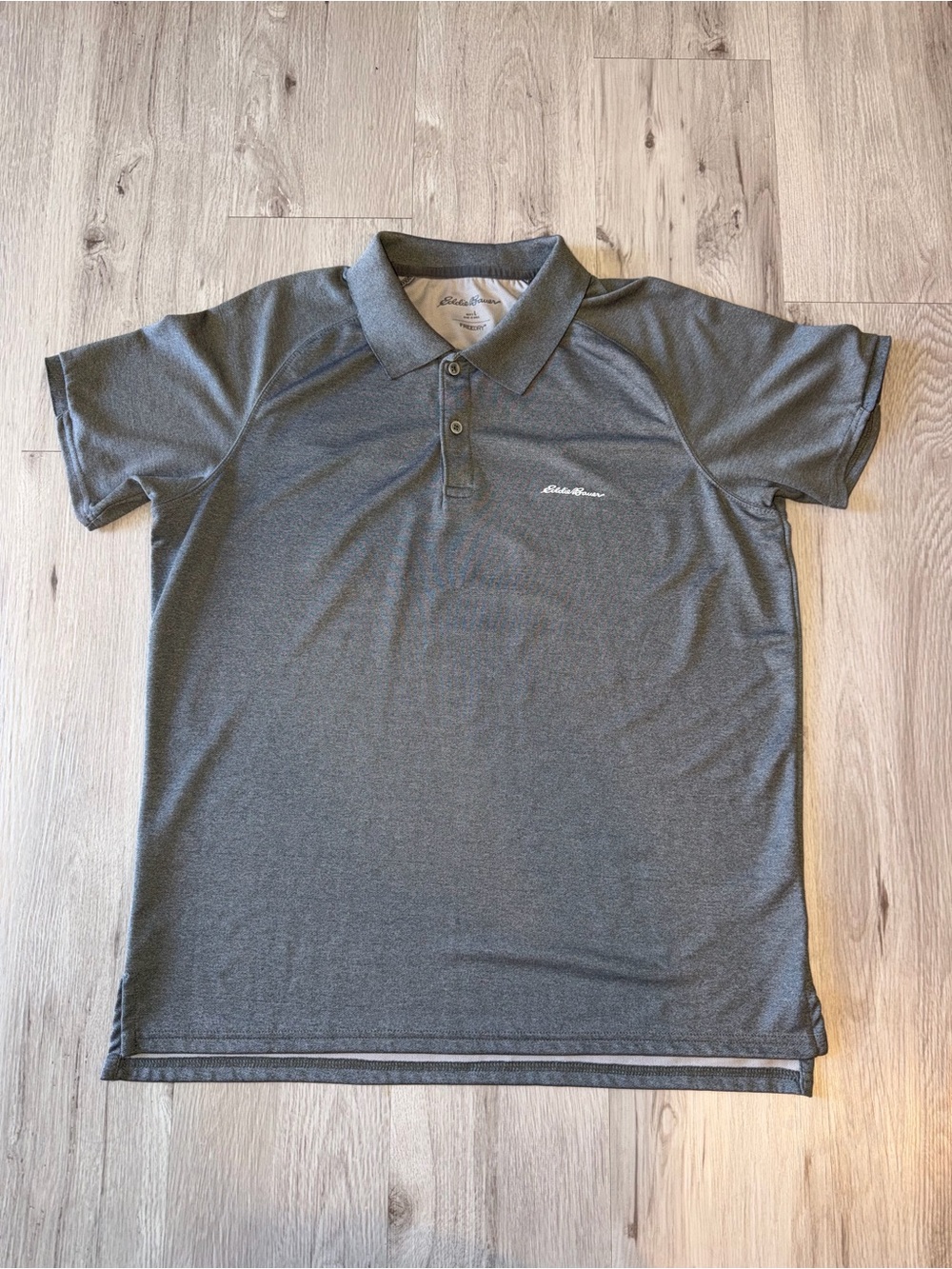 Eddie Bauer Men’s Charcoal Gray Performance Polo